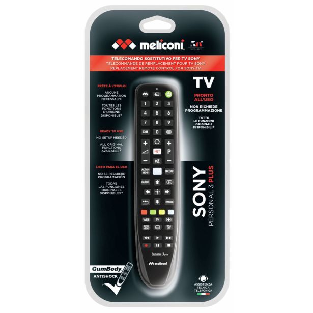 DALJINSKI UPRAVLJALNIK MELICONI GUMBODY PERSONAL 3+ SONY
