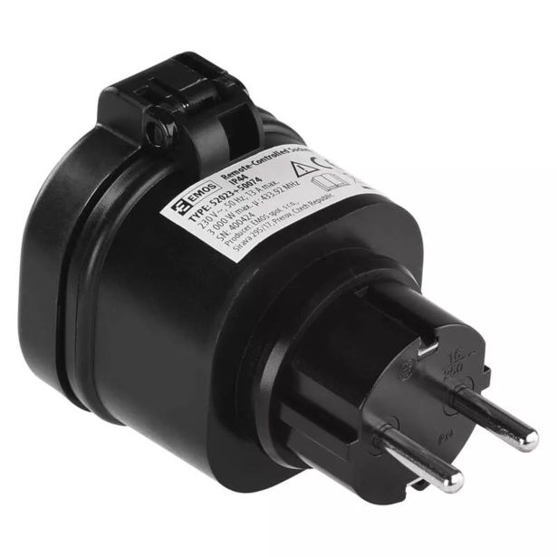 POSEBNA VTIČNICA EMOS DALJINSKO VODENA VTIČNICA IP44 (2X VAR.VTIČ.+DAL.)