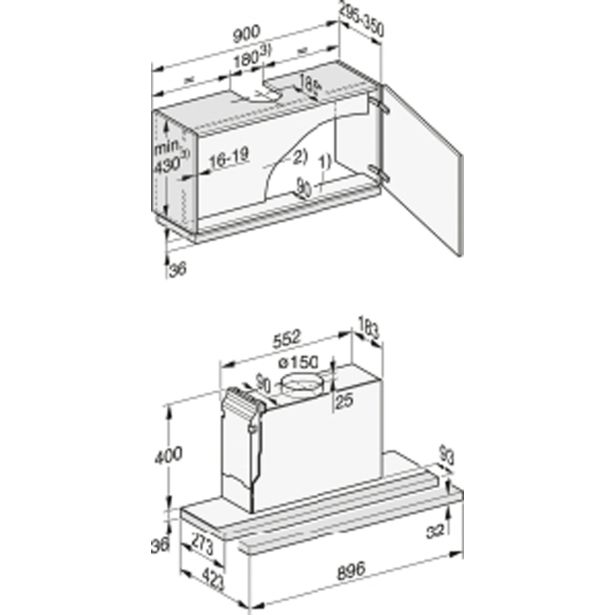 IZVLEČNA KUHINJSKA NAPA MIELE DAS 2920