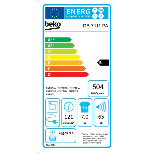SUŠILNI STROJ BEKO DB7111PA