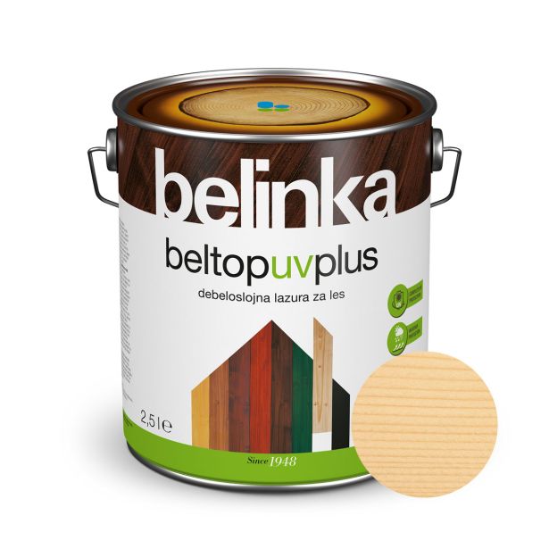 DEBELOSLOJNI PREMAZ BELINKA BELTOP ŠT.1 BREZBARVNI UV PLUS 2.5 L