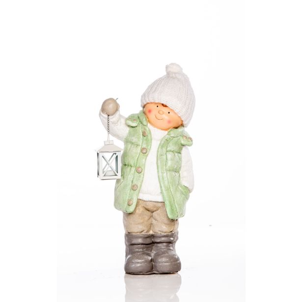 DEČEK Z LANTERNO, VIŠINE 52 CM