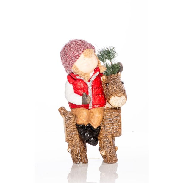 DEKLICA S KONJIČKOM, VIŠINE 44 CM