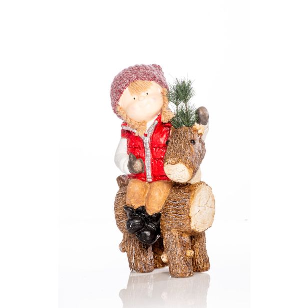 DEKLICA S KONJIČKOM, VIŠINE 44 CM