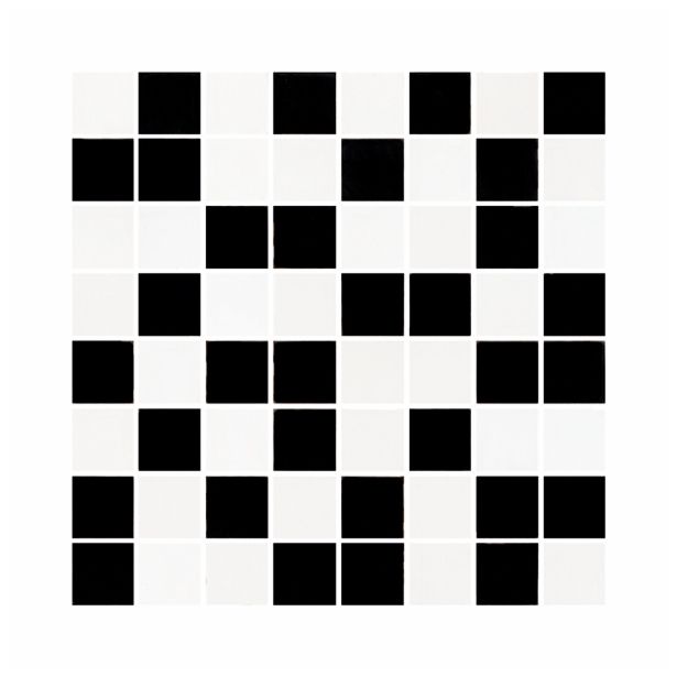 STENSKA PLOŠČICA CERAMICA COLOR JAVA MOZAIC BLACK-WHITE 25X25 DEKOR