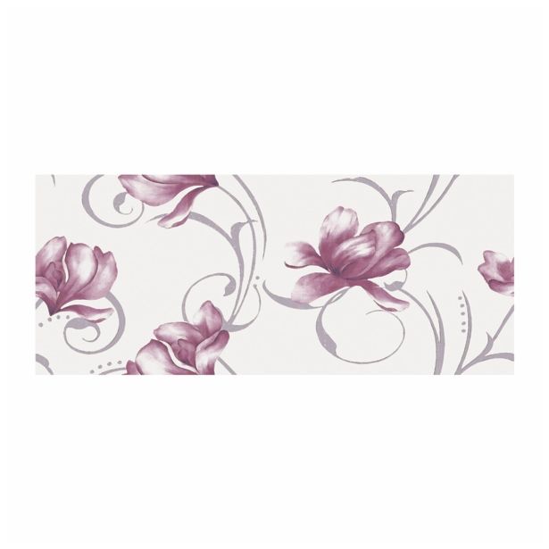 STENSKA PLOŠČICA GORENJE KERAMIKA LUCY WHITE DC FLOWER 25X60 DEKOR