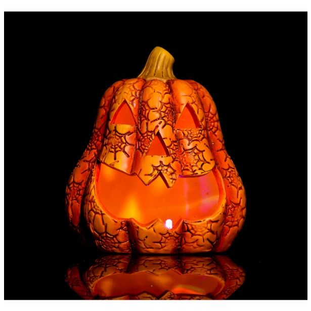 DEKOR.ZA NOČ ČAROVNIC GLOSSTYLE BUČA KERAMIČNA 11 CM SORTIRANO