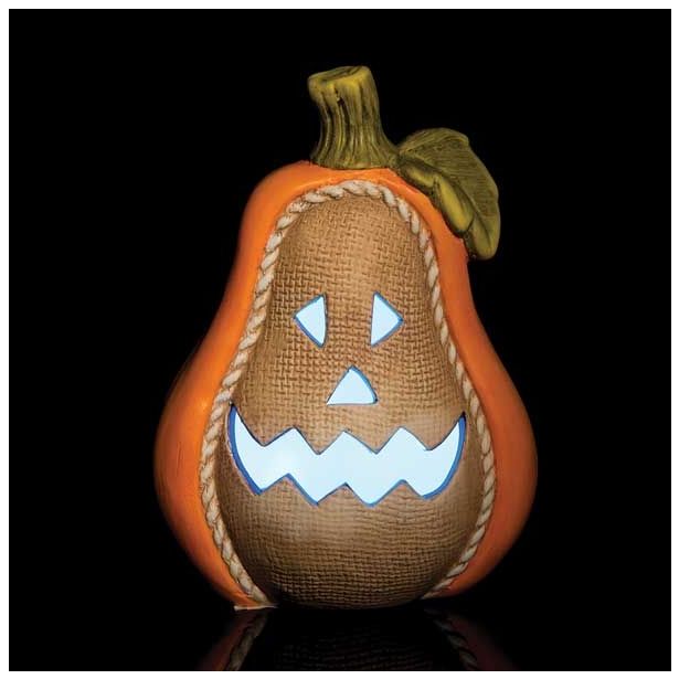 VSE ZA NOČ ČAROVNIC GLOSSTYLE BUČA KERAMIČNA 21 CM VIŠI NE Z LED LUČKO