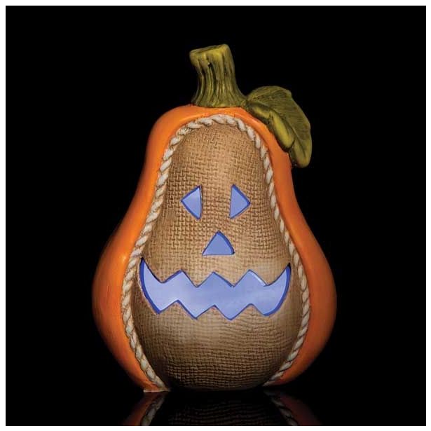 VSE ZA NOČ ČAROVNIC GLOSSTYLE BUČA KERAMIČNA 21 CM VIŠI NE Z LED LUČKO