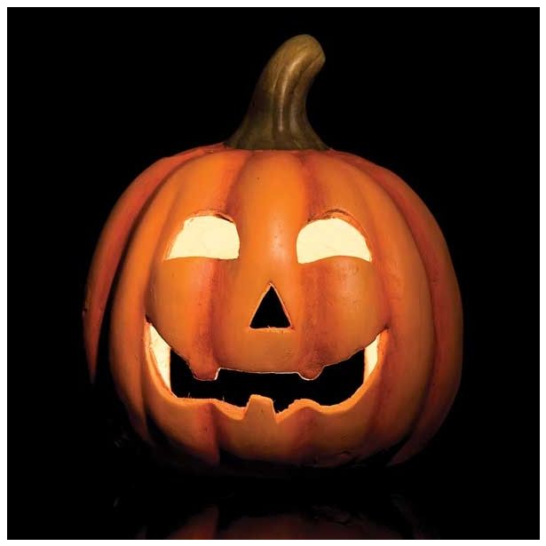 DEKOR.ZA NOČ ČAROVNIC GLOSSTYLE BUČA KERAMIČNA MGO 25CM PREMERA