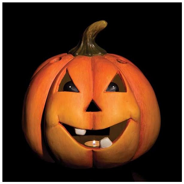 DEKOR.ZA NOČ ČAROVNIC GLOSSTYLE BUČA KERAMIČNA MGO 29 CM PREMERA