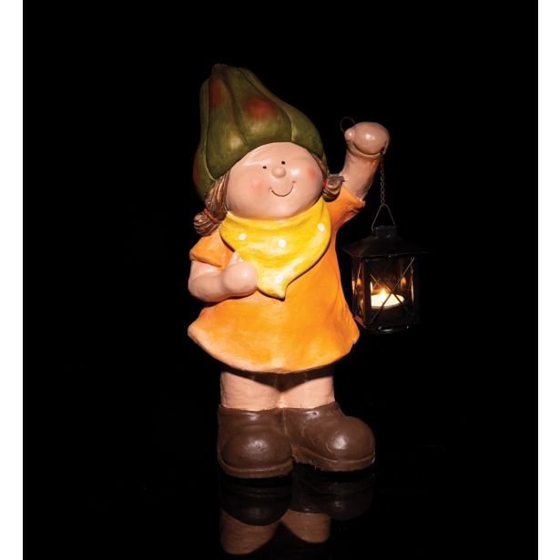 JESENSKA FIGURA GLOSSTYLE DEKLICA/DEČEK 39 CM S SVETILKO SORTIRANO