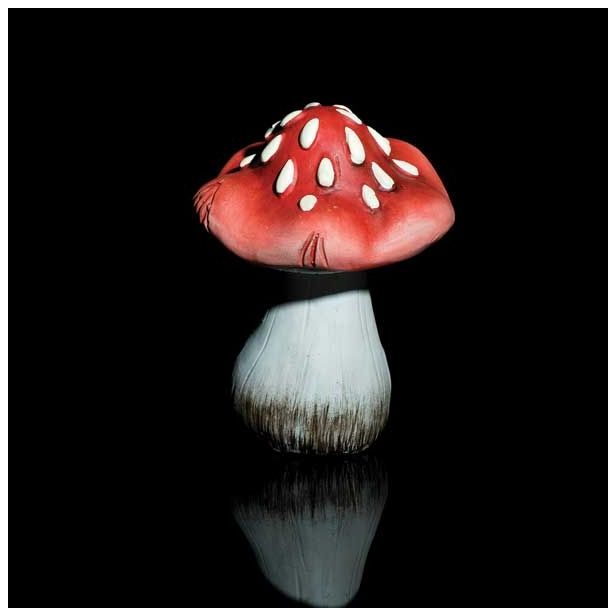 DEKOR.ZA NOČ ČAROVNIC GLOSSTYLE GOBA KERAMIČNA 15 CM