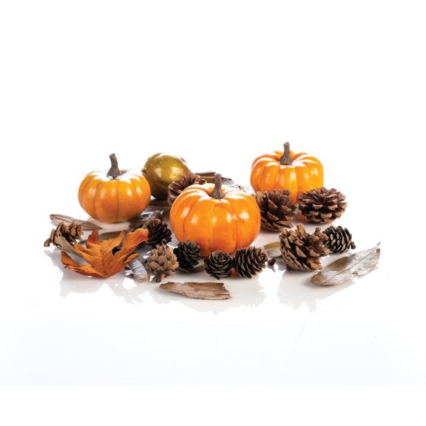 DEKOR.ZA NOČ ČAROVNIC GLOSSTYLE JESENSKA DEKORACIJA Z BUČAMI