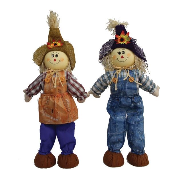 DEKOR.ZA NOČ ČAROVNIC GLOSSTYLE SLAMNATA FIGURE 66 CM STRAŠILO