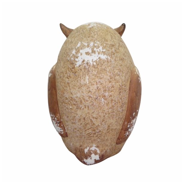 DEKOR.ZA NOČ ČAROVNIC GLOSSTYLE SOVA 21X19X29 CM MGO