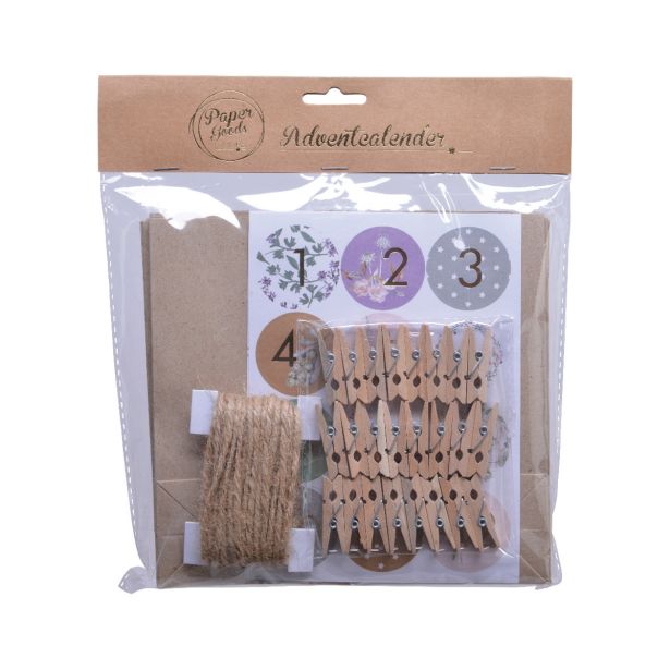 DEKORACIJA ADVENTNI KOLEDAR ROŽICE SET