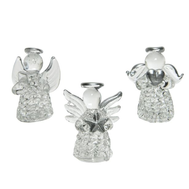 DEKORACIJA DECORIS ANGELČEK 4X4X4.5 CM SORT