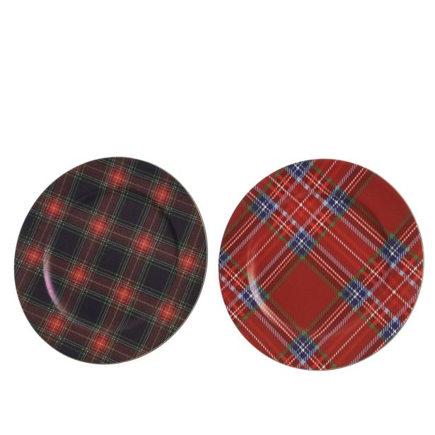 DEKORACIJA DECORIS DEKORATIVNI KOŽNIK KARO VZOREC FI 33 CM SORT