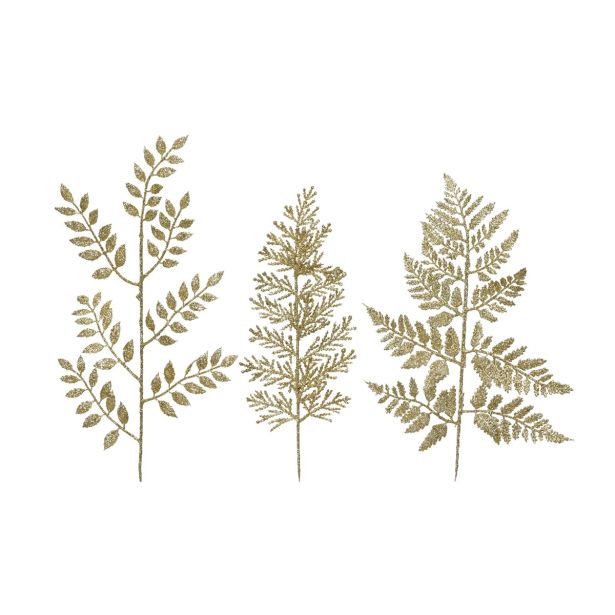 DEKORACIJA DECORIS RAZLIČNI LISTI, ZLATI 24/1, SORTIRANO