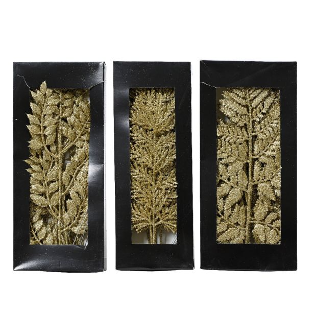 DEKORACIJA DECORIS RAZLIČNI LISTI, ZLATI 24/1, SORTIRANO