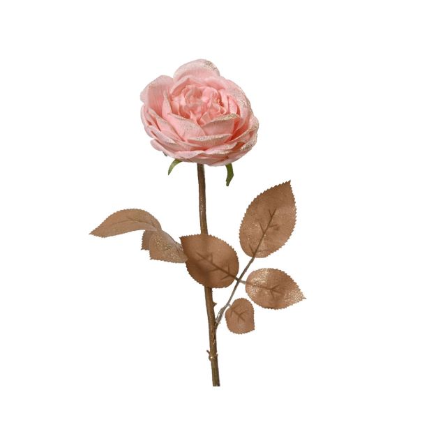 DEKORACIJA DECORIS ROŽA 57 CM ROZA BARVE