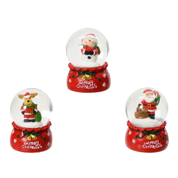 DEKORACIJA DECORIS SNEŽNA KROGLA SORTIRANO