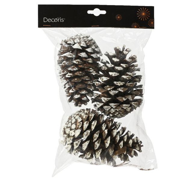 DEKORACIJA DECORIS STORŽI NARAVNI Z BELIMI KONICAMI 3/1