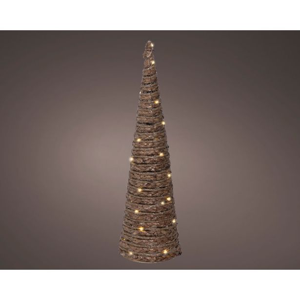 DEKORACIJA DECORIS STOŽEC 16X60 CM, JUTA LED 30 L