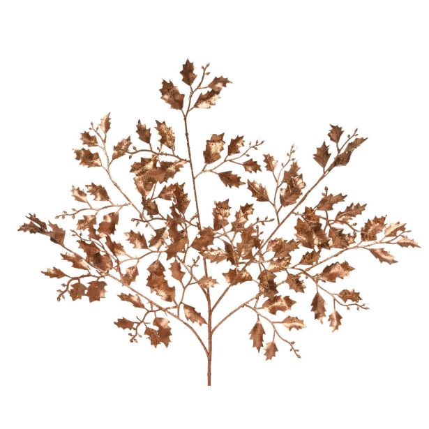 DEKORACIJA EVERLANDS VEJA Z LISTI, BRONASTA 81 CM