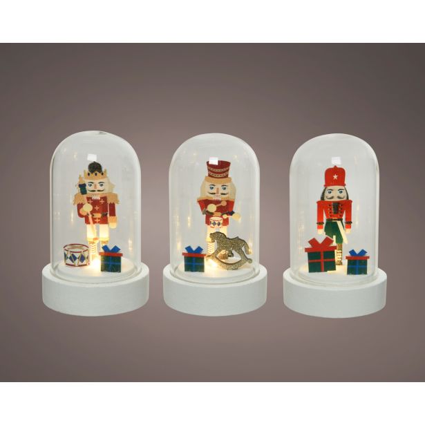 DEKORACIJA KROGLA Z LUČKO - HRESTAČ, 9 CM, SORT