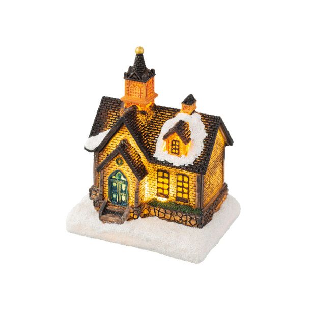 DEKORACIJA LUMINEO LED HIŠKA 10 CM TOPLO BELA