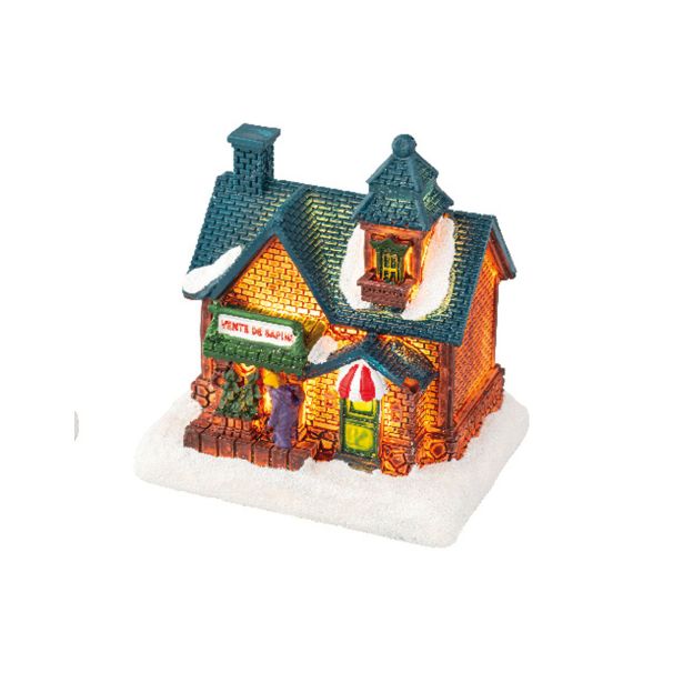 DEKORACIJA LUMINEO LED HIŠKA 10 CM TOPLO BELA