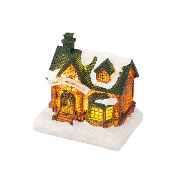 DEKORACIJA LUMINEO LED HIŠKA 10 CM TOPLO BELA