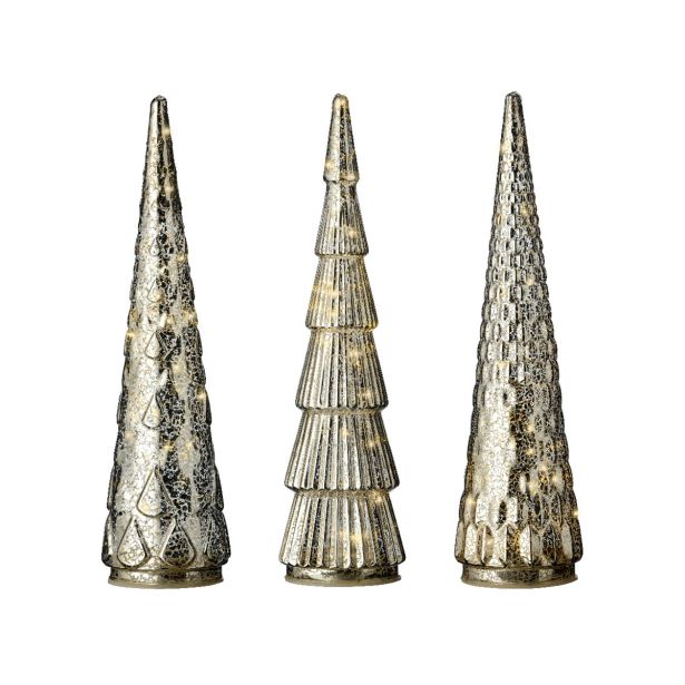 DEKORACIJA LUMINEO MIKRO LED SREBRNO DREVO VIŠINA 35 CM SORT