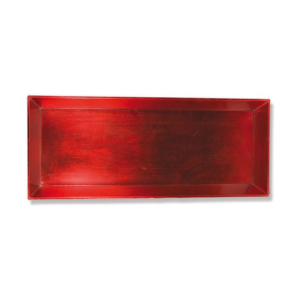 DEKORACIJA R+W KROŽNIK 50X20 CM DEKORATIVNI RDEČ