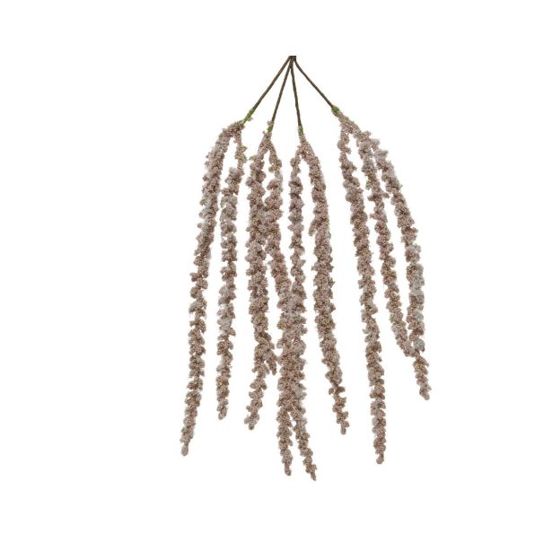 DEKORACIJA VEJA NEŽNO ROZA 45 CM DROBNI GROZDI