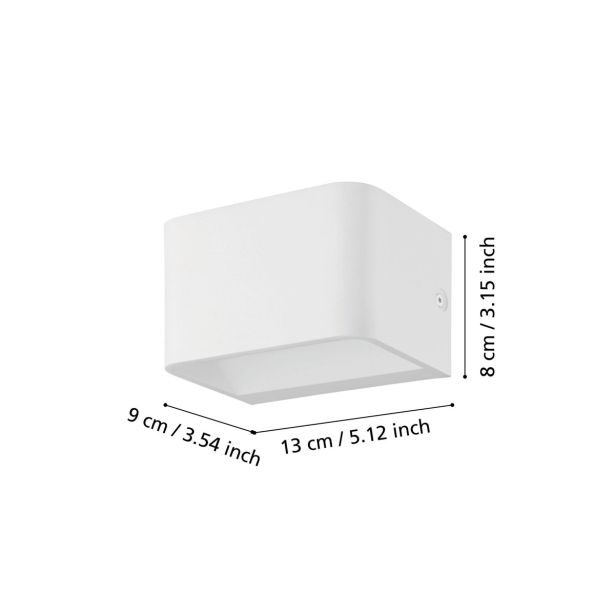 DEKORAT. STENSKA SVETILKA EGLO SANIA 4 6W L=13 CM