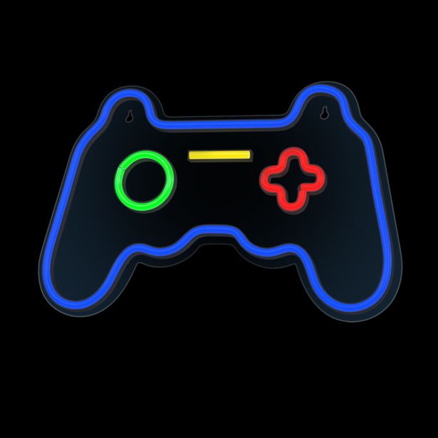 DEKORAT. STENSKA SVETILKA FOREVER NEON LED GAMEPAD