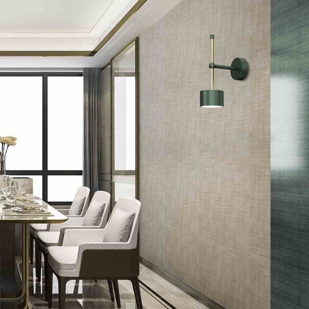 DEKORAT. STENSKA SVETILKA MILAGRO ARENA ZELENA/ZLATA 1XGX53 MLP7765