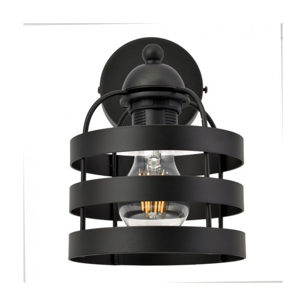 DEKORAT. STENSKA SVETILKA MILAGRO LARS BLACK 1XE27 MLP797