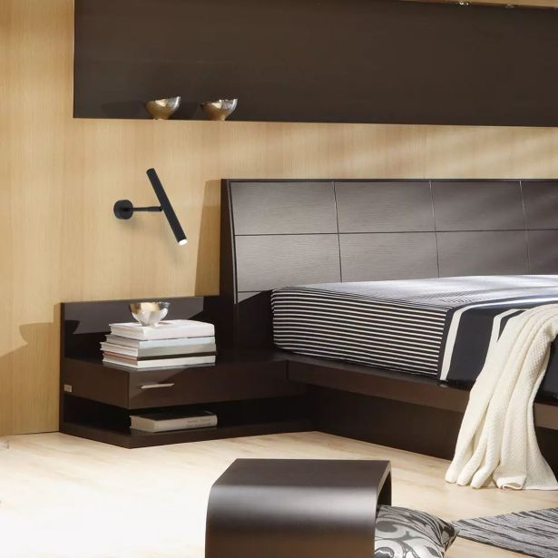 DEKORAT. STENSKA SVETILKA MILAGRO MONZA ČRNA 1XG9 MLP8837