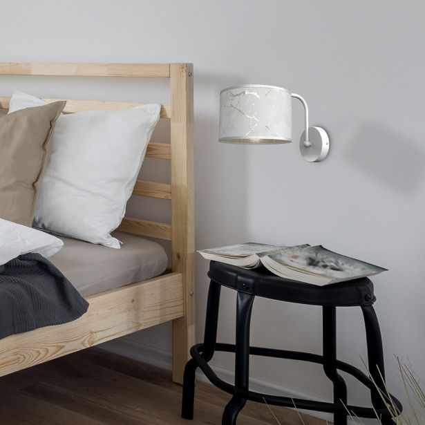 DEKORAT. STENSKA SVETILKA MILAGRO SENSO BELA 1XE27 MLP7301