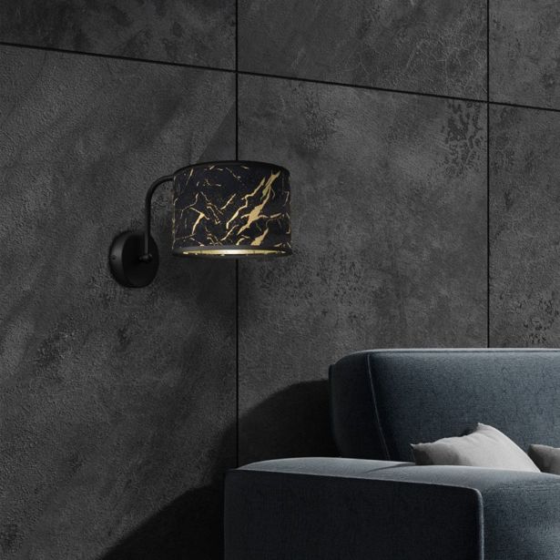 DEKORAT. STENSKA SVETILKA MILAGRO SENSO ČRNA 1XE27 MLP7290