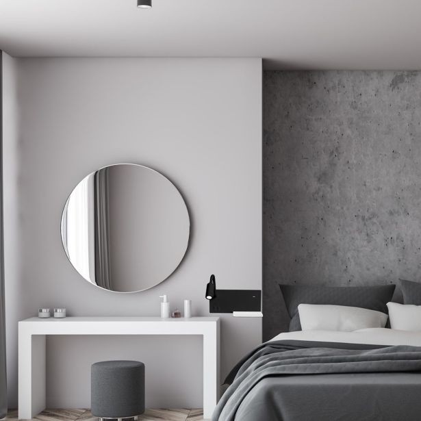 DEKORAT. STENSKA SVETILKA MILAGRO SHELF ČRNA 4W+5W+2W LED ML6344 NOČNA S POLIČKO