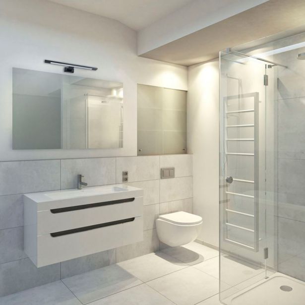 DEKORAT. STENSKA SVETILKA MILAGRO SHINE ČRNA 40CM 7W LED ML4379