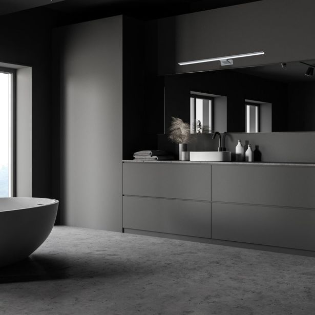 DEKORAT. STENSKA SVETILKA MILAGRO SHINE KROM 80CM 15W LED ML3809