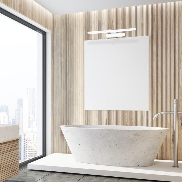 DEKORAT. STENSKA SVETILKA MILAGRO SPLASH BELA 40CM 8W LED ML5617