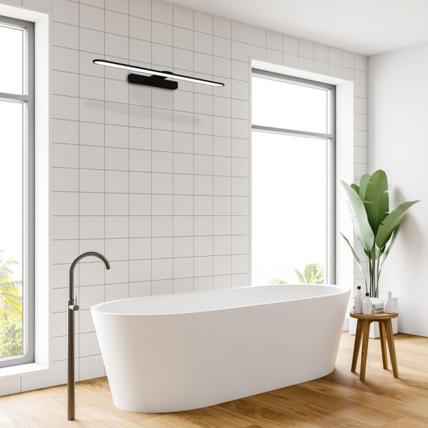 DEKORAT. STENSKA SVETILKA MILAGRO SPLASH ČRNA 40CM 8W LED ML5615