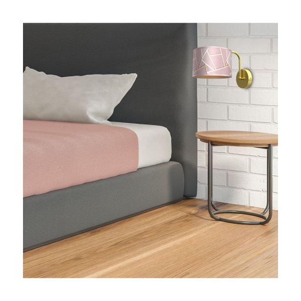 DEKORAT. STENSKA SVETILKA MILAGRO ZIGGY ROZA 1XE27 MLP7583